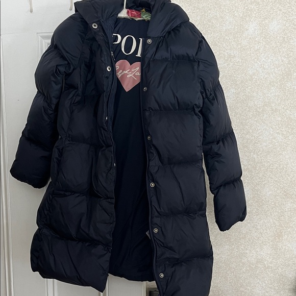 Polo Ralph Lauren Other - Polo Ralph Lauren Long Puffer Coat with Hood - Youth size L